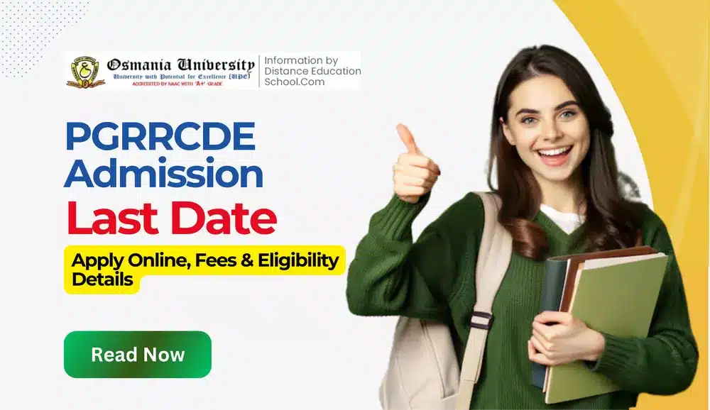 Read more about the article PGRRCDE Admission Last Date 2026 – Apply Online, Fees & Eligibility Details